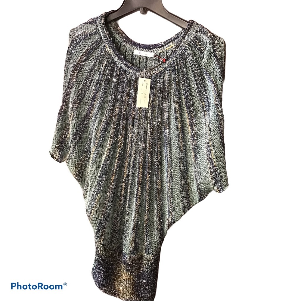 Intrigue Blue Sparkle Top